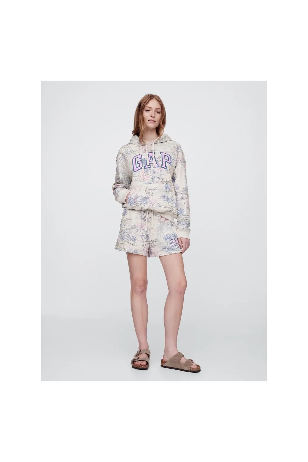 GAP HERITAGE Pullover Hoodie dámská mikina béžová