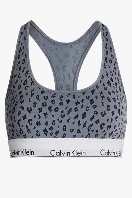 Calvin Klein Underwear UNLINED BRALETTE animal print šedá style it