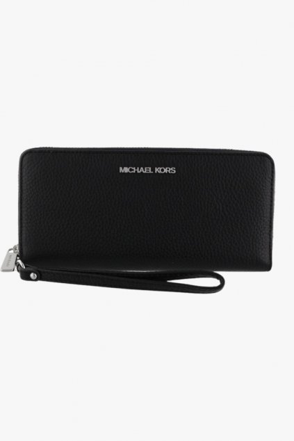 Michael Kors Jet set travel LG TRVL CONTINENTAL dámská kožená peněženka černá - stříbrná style-it.cz