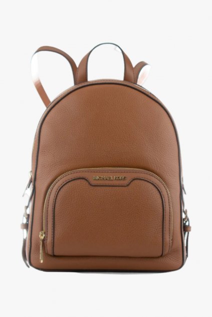 Michael Kors JAYCEE pebbled leather backpack medium hnědý dámský batoh style-it.cz