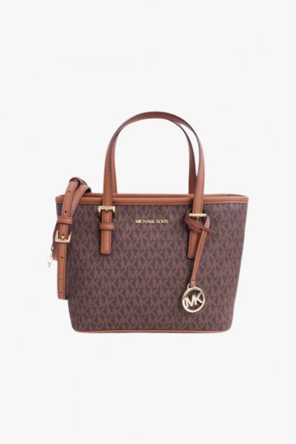 Michael Kors Jet Set CARRYALL crossbody tote handbag extra small hnědá monogram dámská kabelka style-it.cz