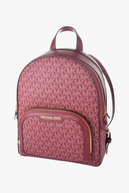 Michael Kors JAYCEE signature backpack medium vínová dámský batoh Uvolněte se s batohem proslulého módního návrháře Michaela Korse, model 35S2G8TB2B, barva stanovená výrobcem mulberry monogram style-it.cz