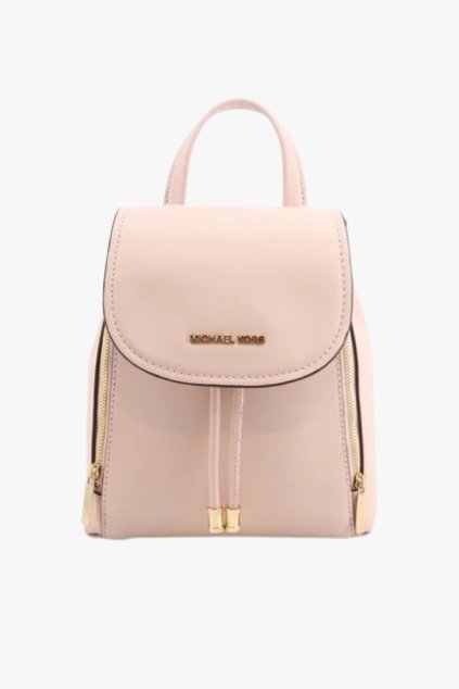 Michael Kors PHOEBE flap drawstring backpack leather extra small růžová dámský batoh style-it