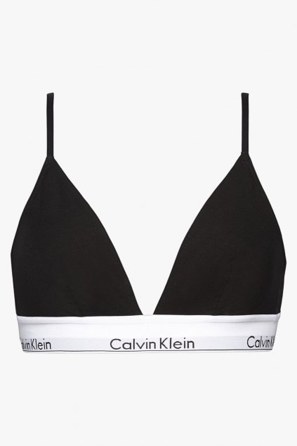 Calvin Klein UNLINED TRIANGLE BRA modern cotton black style it