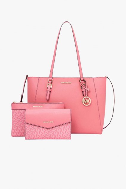 Michael Kors CHARLOTTE 3v1 set dámských kabelek barva tea rose style-it