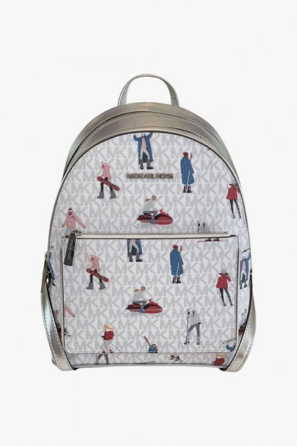 Michael Kors ADINA backpack medium bright white multi dámský batoh style-it