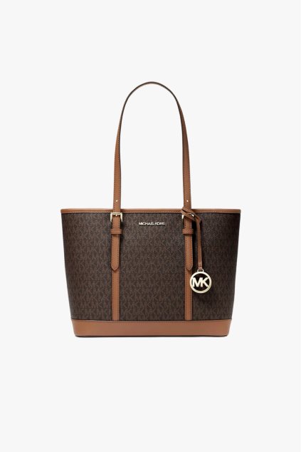 Michael Kors Jet Set Travel SM TZ Shldr Tote hnědá monogram dámská kabelka