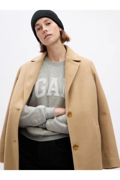 GAP Mikina s logem a raglánovými rukávy světle šedá (Velikost L)