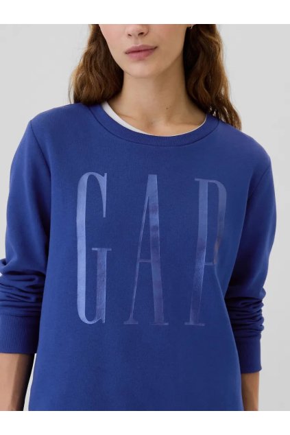 GAP Fleece mikina s logem tmavě modrá (Velikost S)
