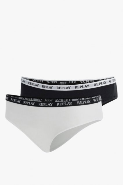 REPLAY dámské kalhotky 2 pack bílá černá style it.cz