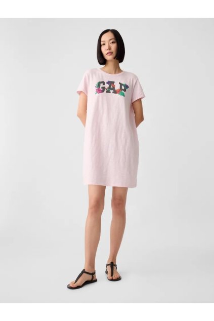 GAP Šaty s logem růžová (Velikost S)