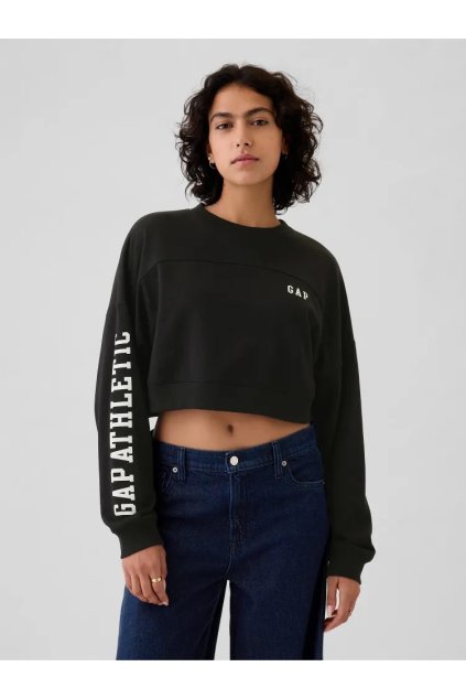 GAP Crop mikina s logem černá (Velikost L)