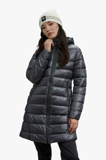 Blauer ADELAIDE dlouhá nylonová bunda šedá