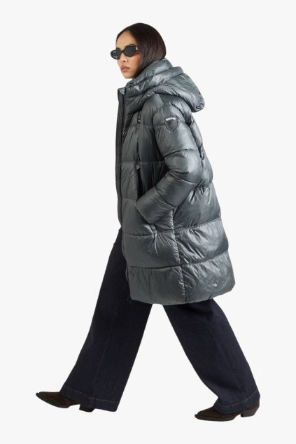 Blauer ARMORY dlouhá dámská zimní bunda šedá