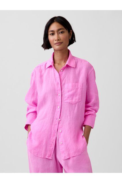 Lněná oversize košile (Velikost XXL)