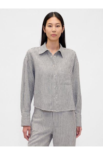 Lněná oversize košile (Velikost XXL)