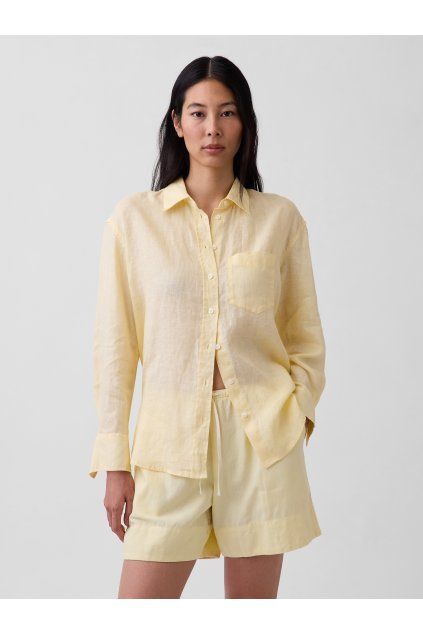 Lněná oversize košile (Velikost XXL)