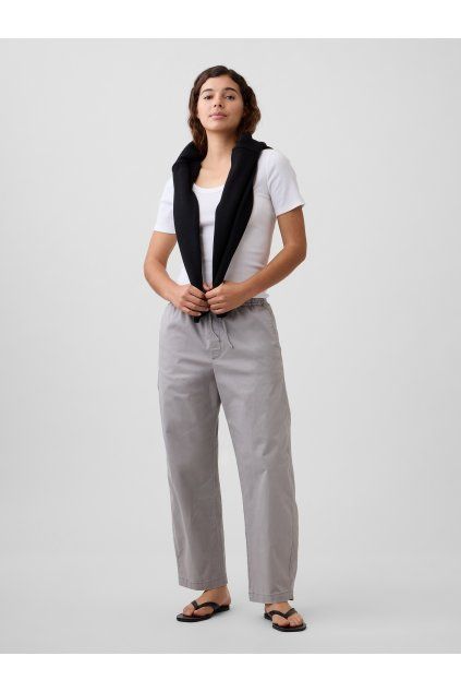 Kalhoty High Rise Easy Barrel Khakis (Velikost L)