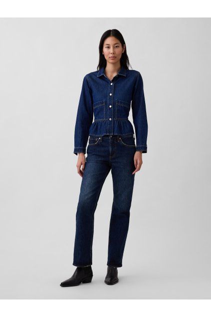 Džíny Mid Rise Relaxed Straight (Velikost 31LONG)