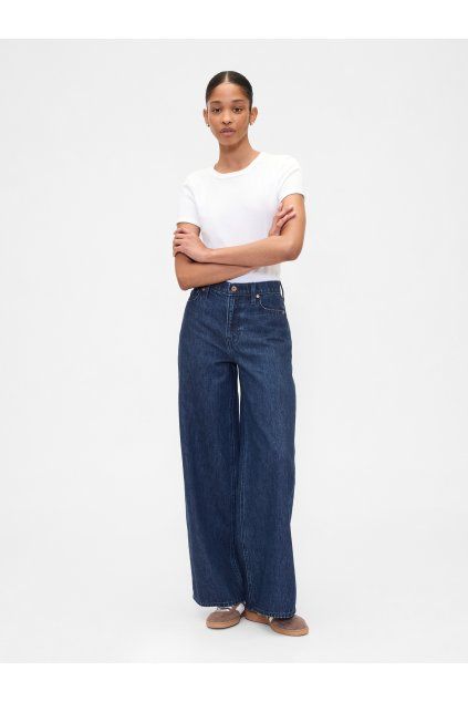 Džíny Mid Rise Baggy (Velikost 32LONG)