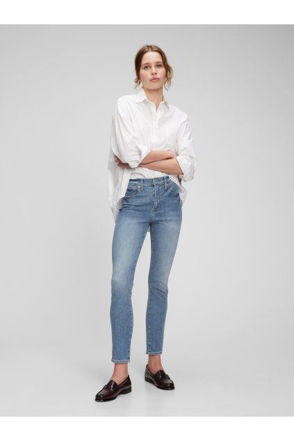 Džíny skinny high rise (Velikost 35REG)