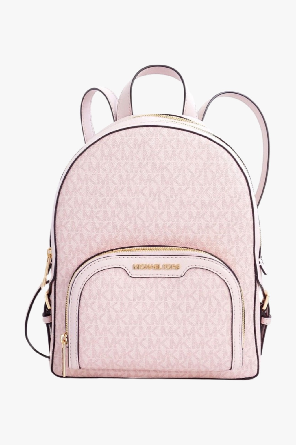 Michael Kors JAYCEE MD backpack monogram pudrově růžová dámský batoh