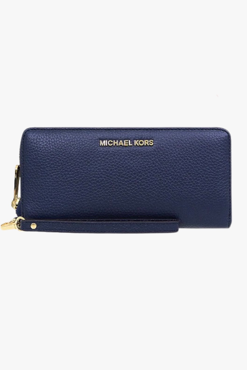 Michael Kors Jet set travel LG TRVL CONTINENTAL dámská kožená peněženka tmavě modrá - zlatá