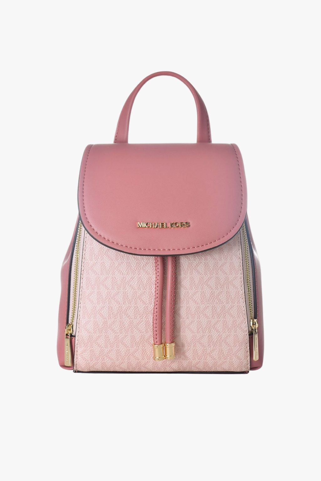 Michael Kors PHOEBE FLAP XS dámský batoh monogram růžový