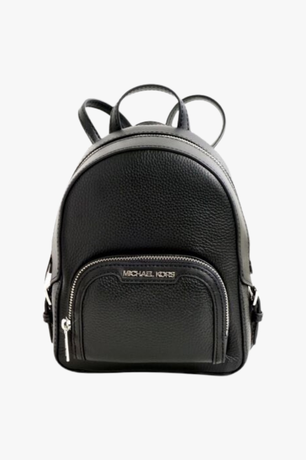 Michael Kors JAYCEE XS conv backpack pebbled leather černá/stříbrná dámský batoh