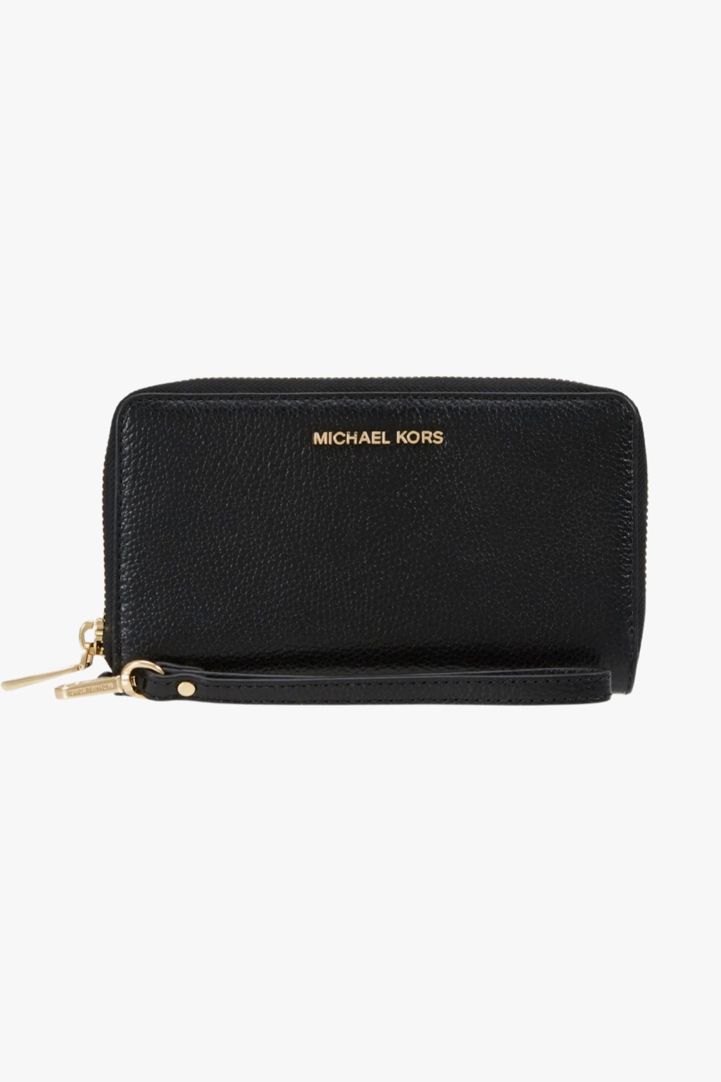 Michael Kors Jet set travel LG FLAT MF PHONE CASE dámská kožená peněženka černá