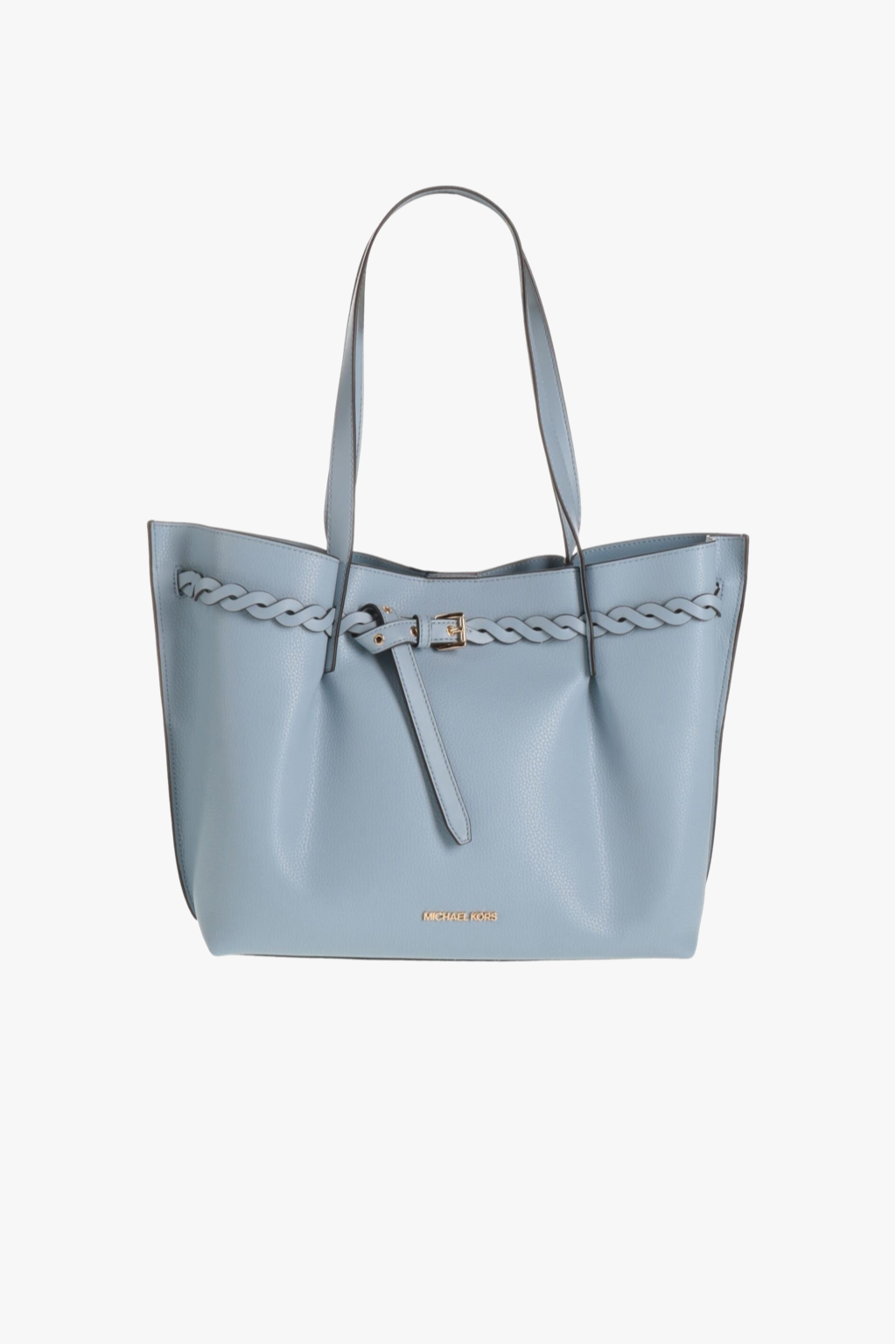 Michael Kors EMILIA large tote pale blue kožená dámská kabelka