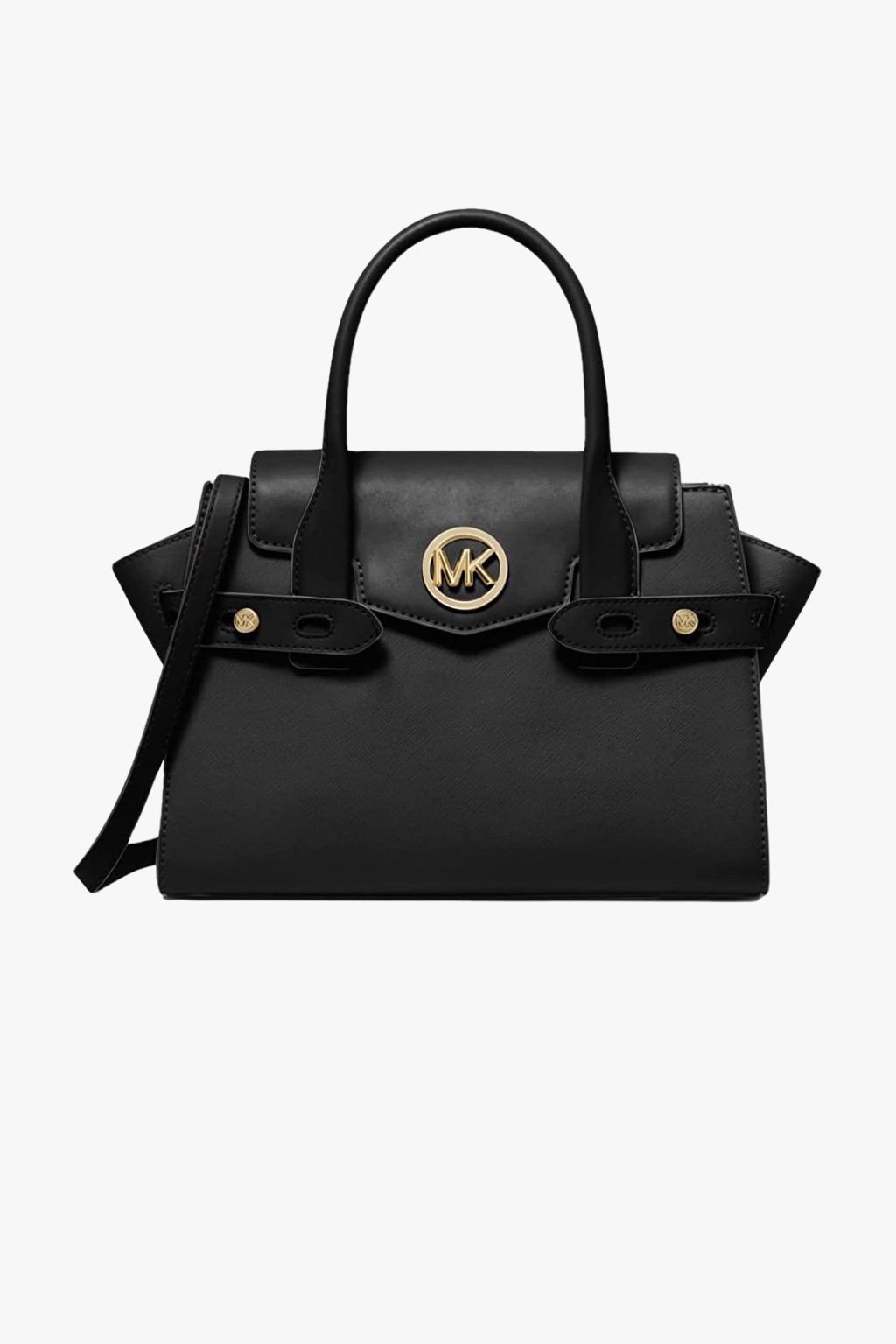 Michael Kors CARMEN medium flap messenger satchel bag black dámská kabelka