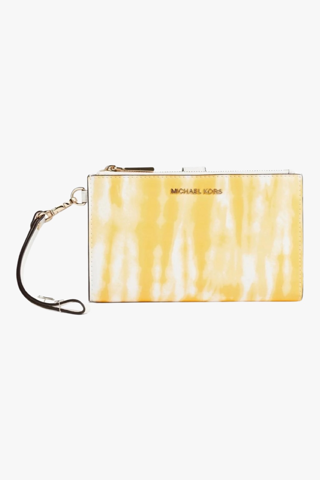 Michael Kors Adele Smartphone batic kožená peněženka buttercup