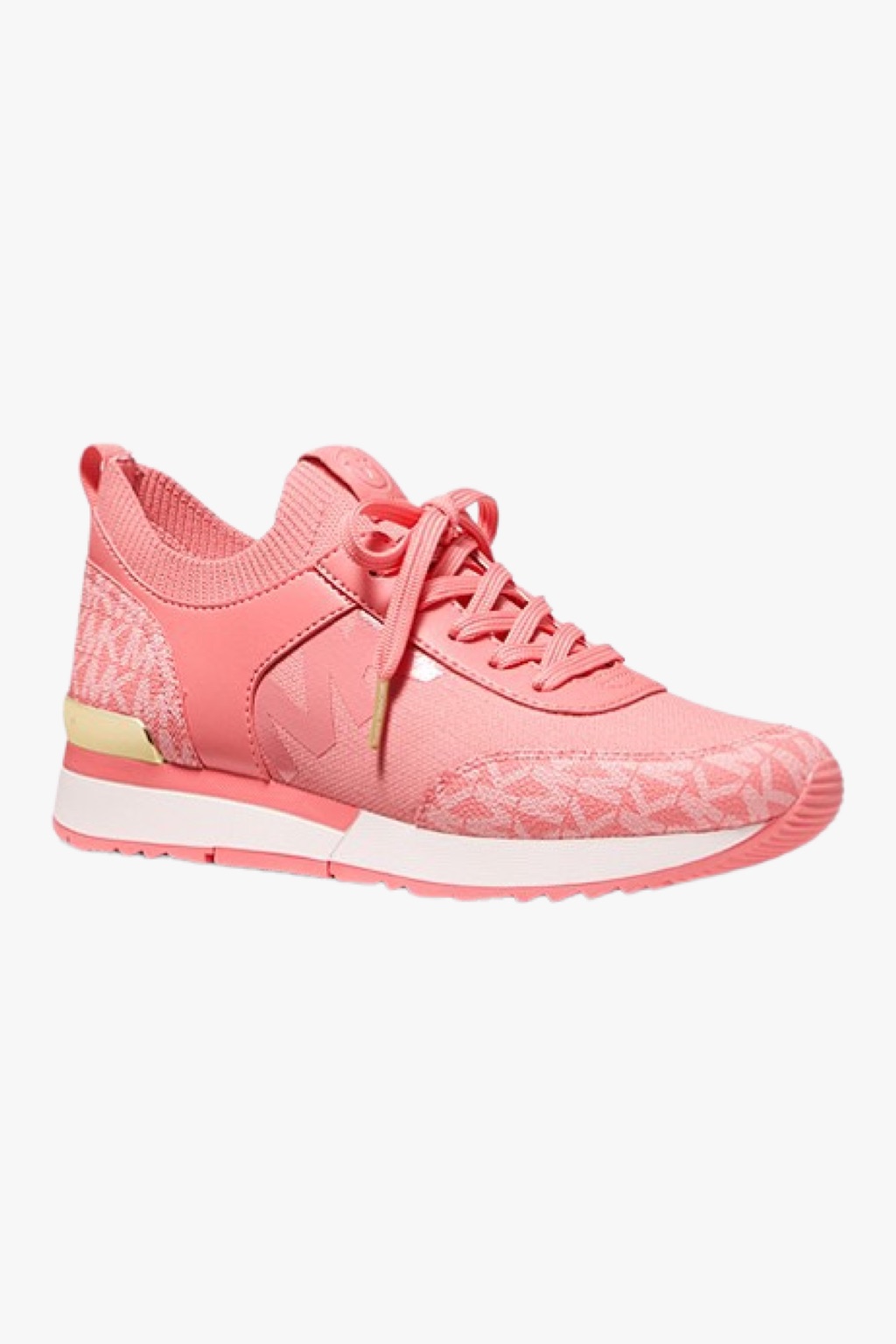 Levně Michael Kors Jenkins Knit Trainer Grapefruit/pink dámské tenisky