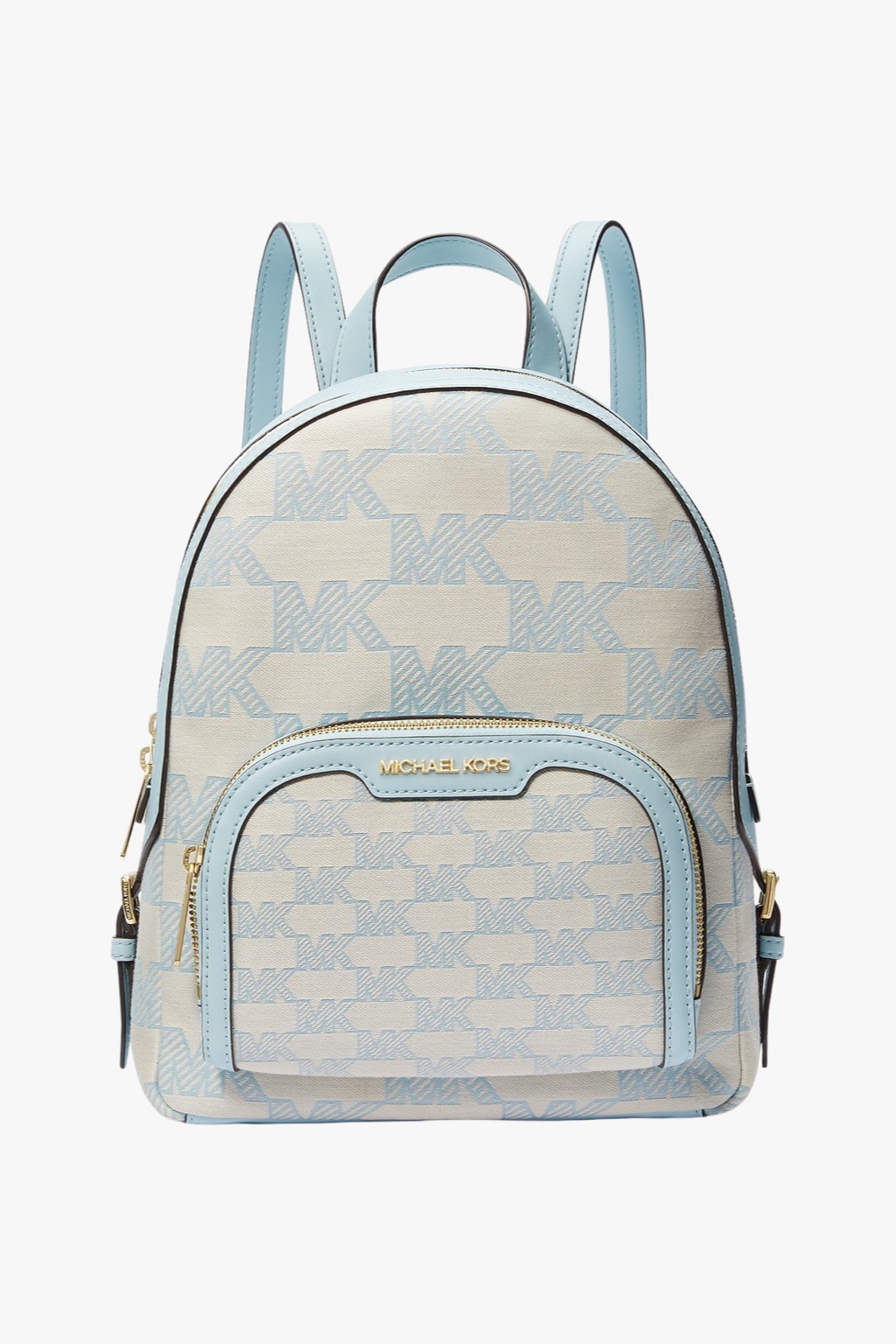 Michael Kors JAYCEE MD logo jacquard backpack vista blue dámský batoh
