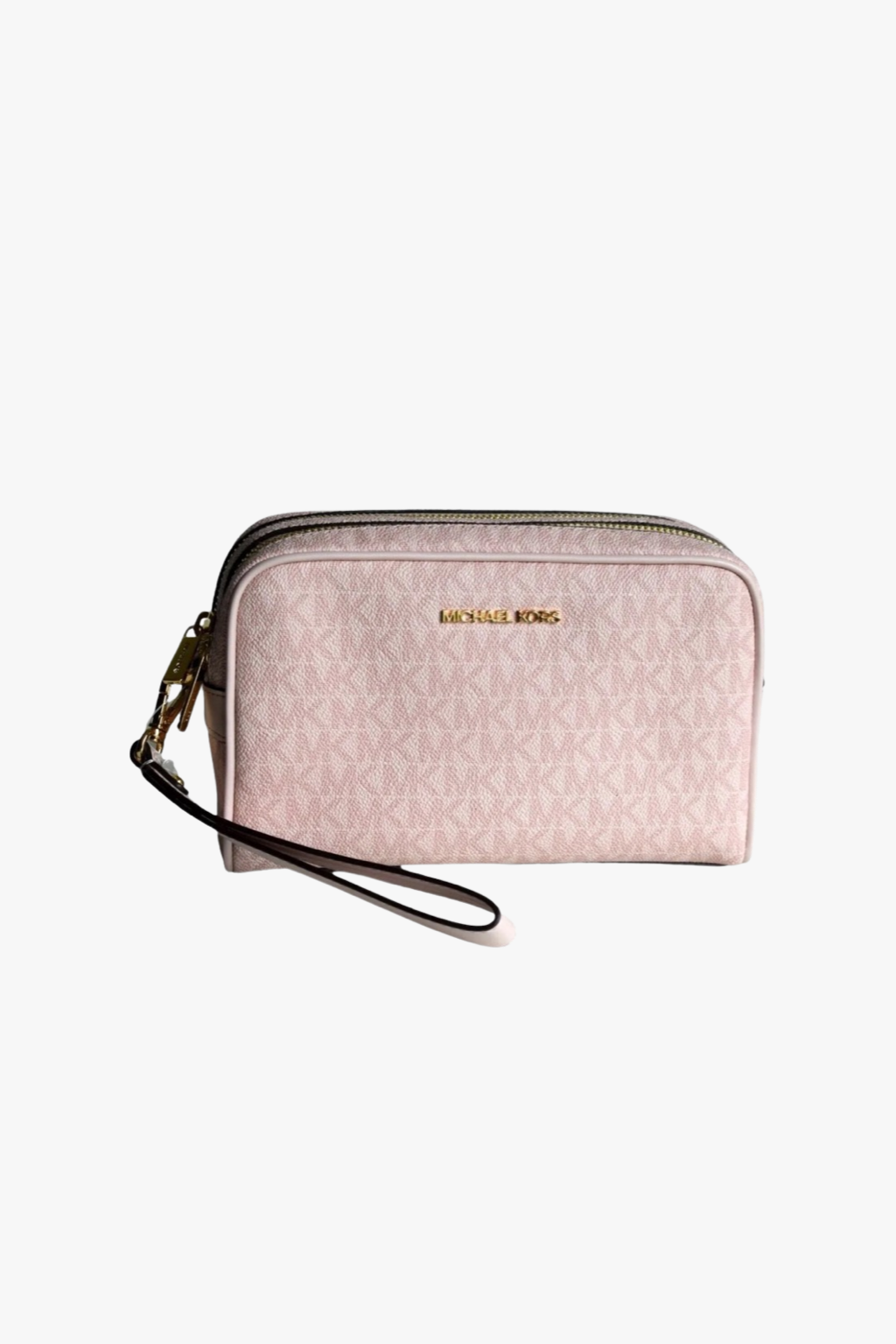 Michael Kors jet set item medium travel pouch wristlet powder blush dámská kosmetická kabelka
