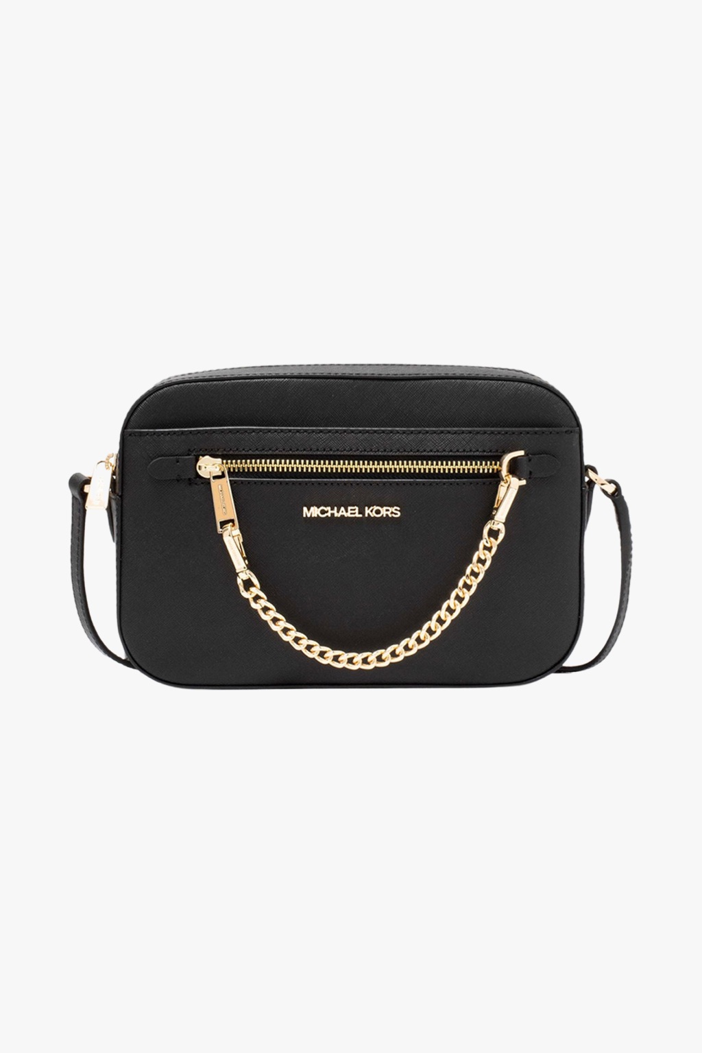Michael Kors JET SET ITEM crossbody chain černá/zlatá dámská kabelka