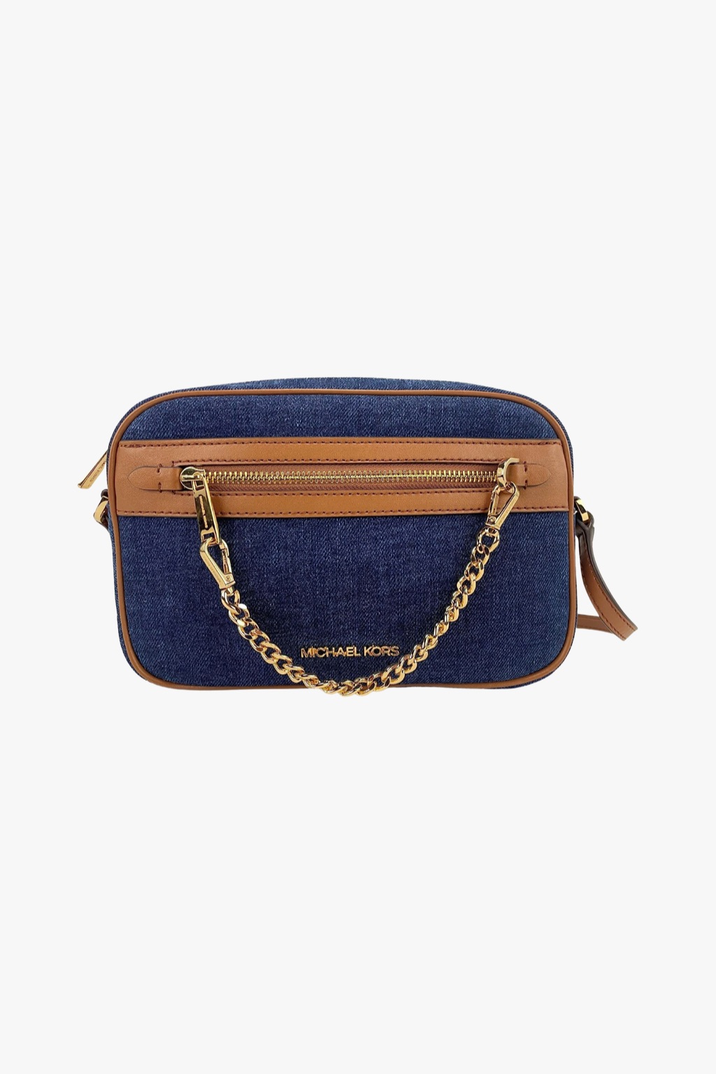 Michael Kors JET SET ITEM crossbody chain denim dámská kabelka