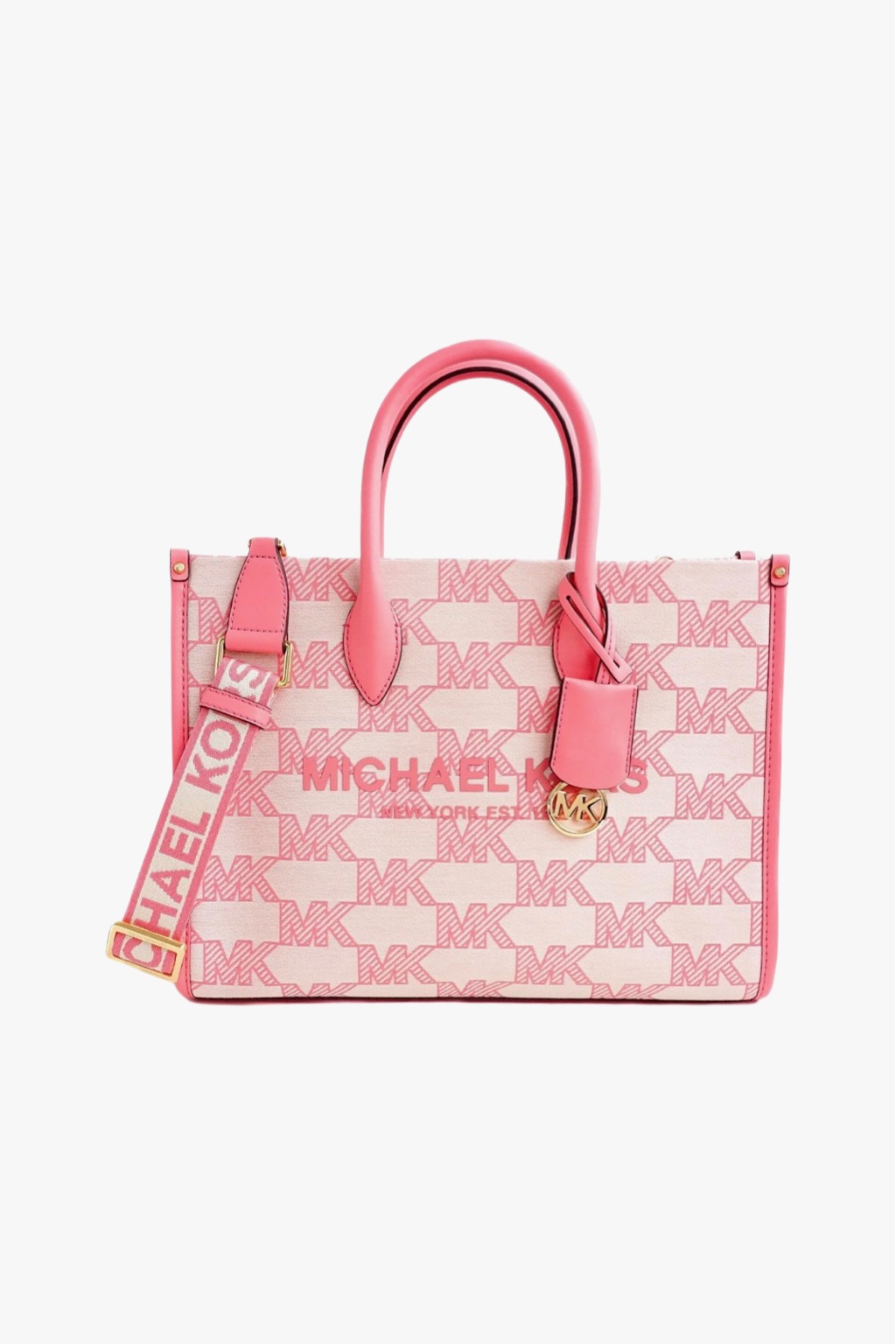 Michael Kors MIRELLA crossbody bag medium dámská kabelka jacquard tea rose