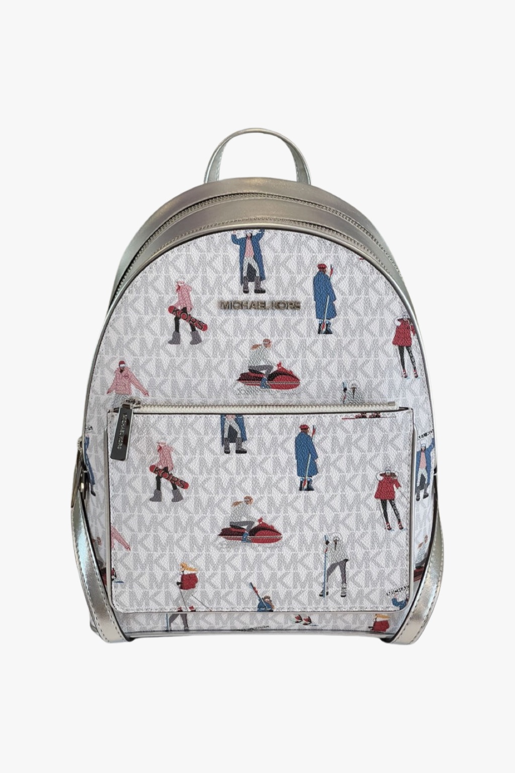 Michael Kors ADINA MD backpack monogram bright white multi dámský batoh