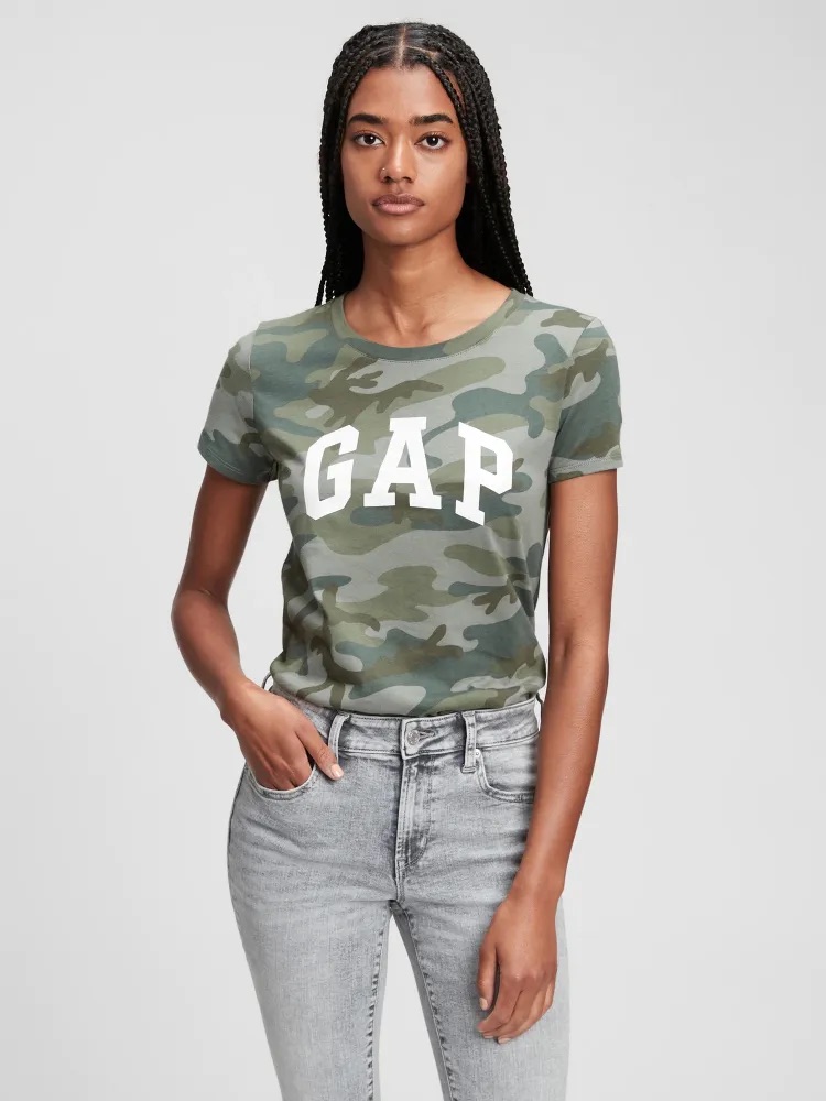 GAP SS CLASSIC TEE dámské tričko s krátkým rukávem army Velikost: S
