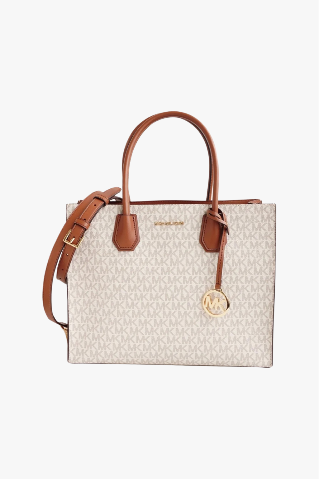 Michael Kors MERCER large satchel dámská kabelka vanilla monogram