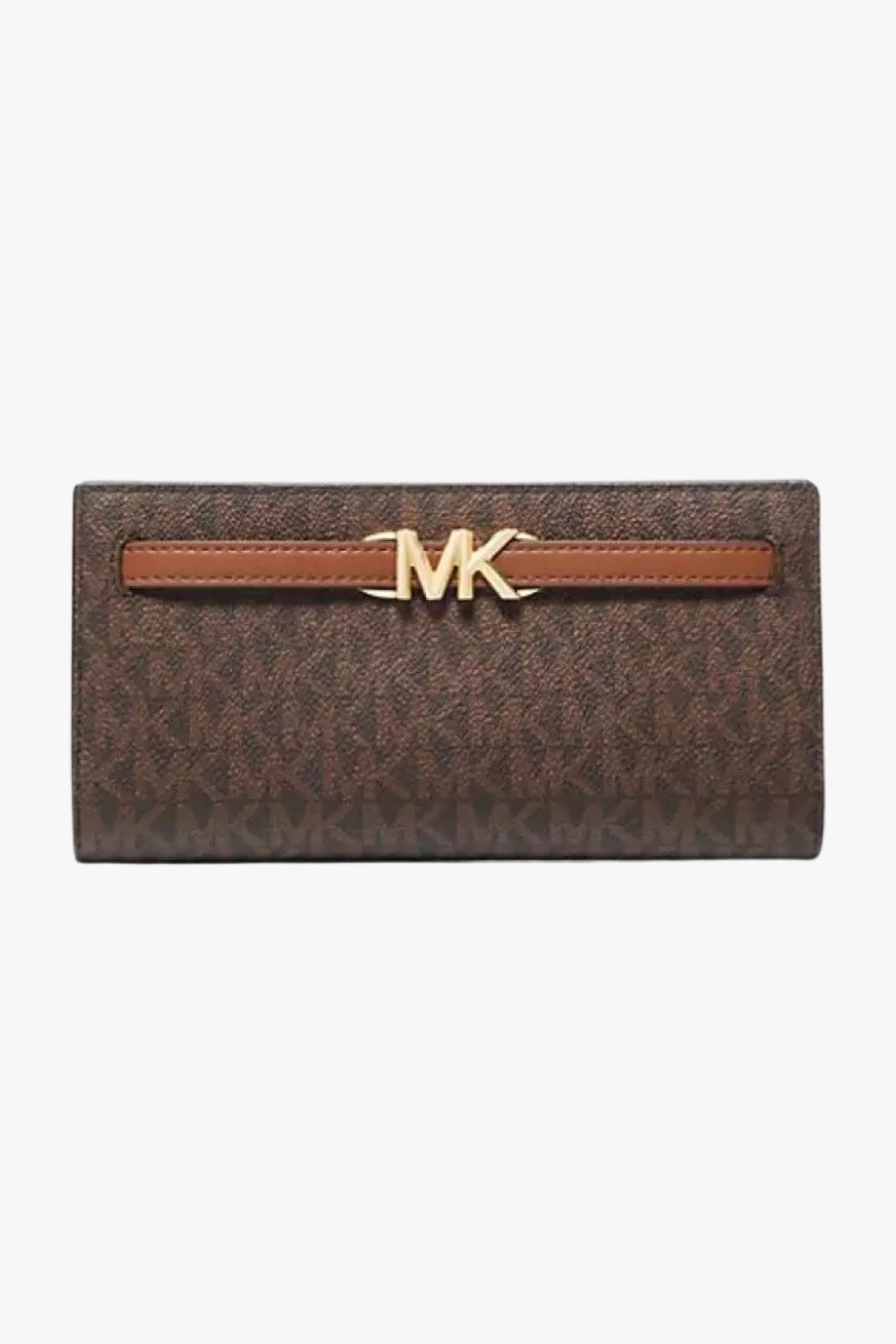 Michael Kors REED large snap wallet dámská peněženka hnědá monogram