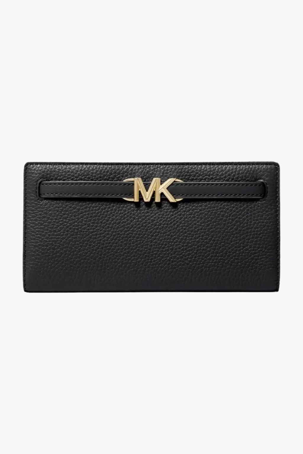 Michael Kors REED large snap leather wallet dámská peněženka black