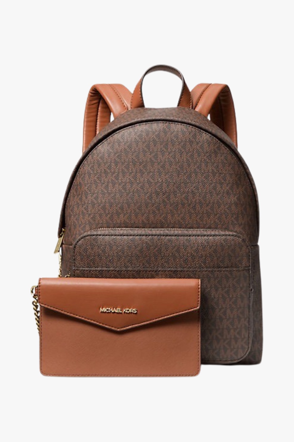 Michael Kors MAISIE MD 2in1 backpack monogram brown dámský batoh