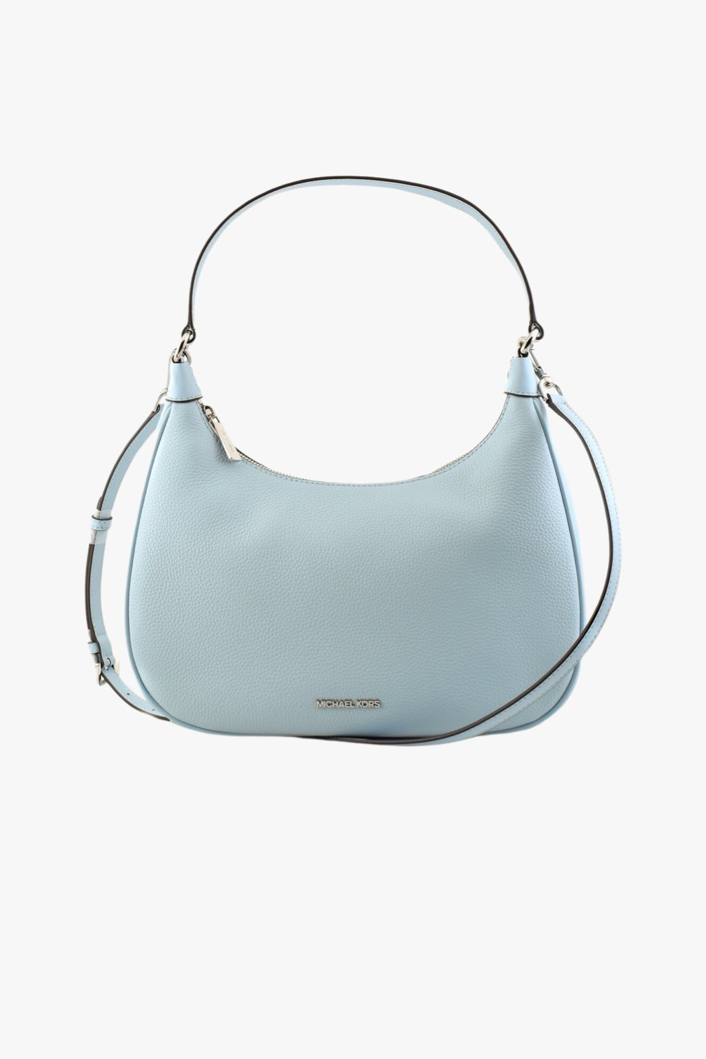 Michael Kors CORA large HOBO leather shoulder pale blue dámská kabelka