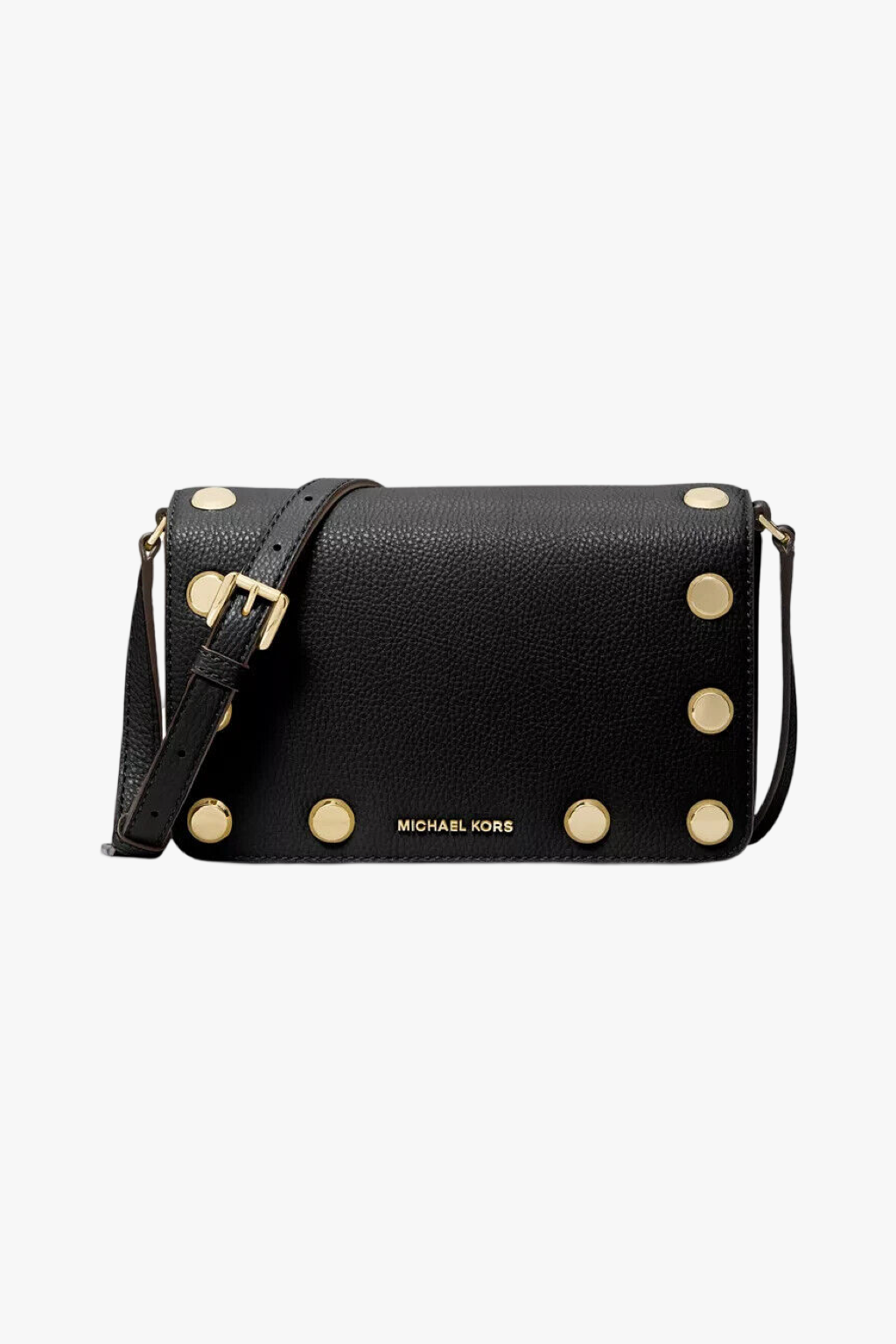 Michael Kors HOLLY medium flap crossbody černá kožená dámská kabelka