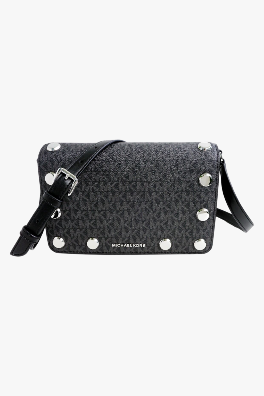 Michael Kors HOLLY medium flap crossbody černá monogram dámská kabelka