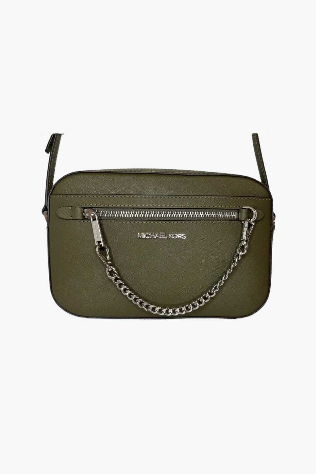 Michael Kors JET SET ITEM crossbody chain olive dámská kabelka