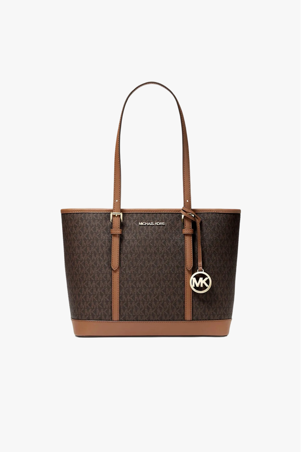 Michael Kors Jet Set Travel SM TZ Shldr Tote hnědá monogram dámská kabelka